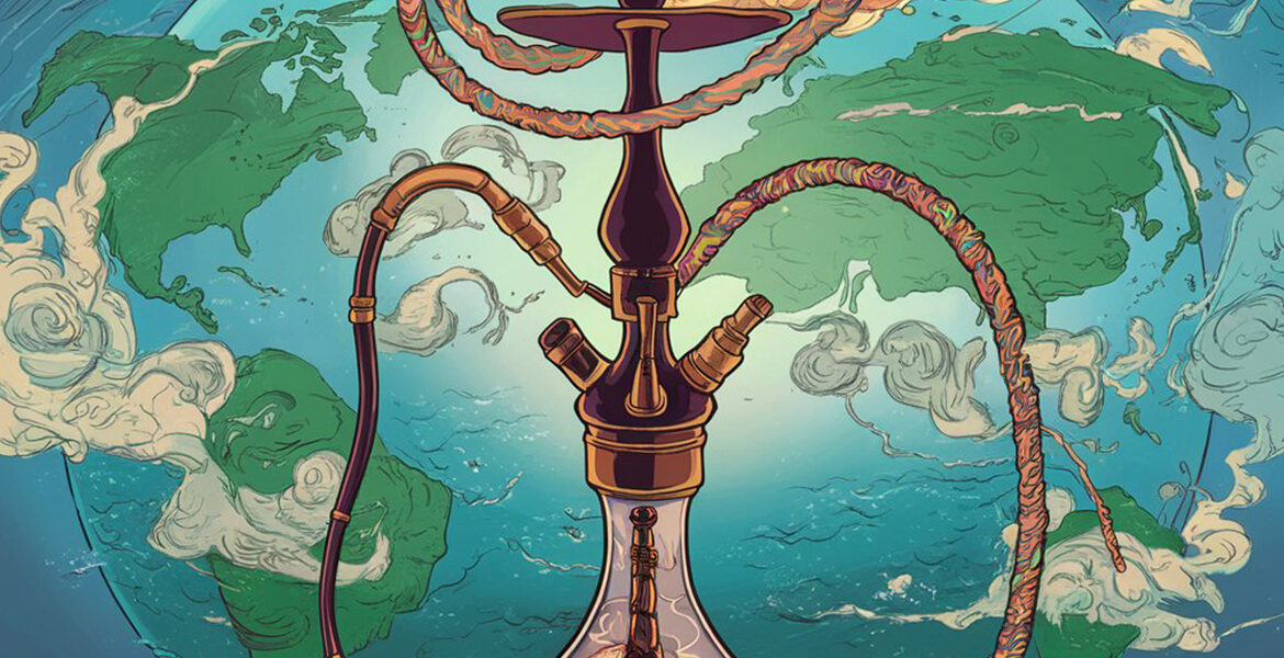 Hookah In Front of Earth